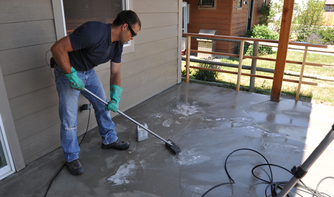 Removing Stains from Concrete