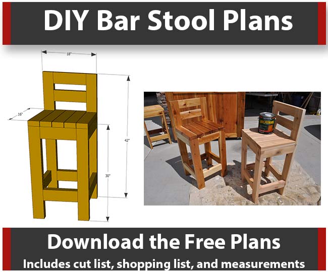 Diy Bar Stools With Backs And Arms, Pallet Wood Bar Stool Plans