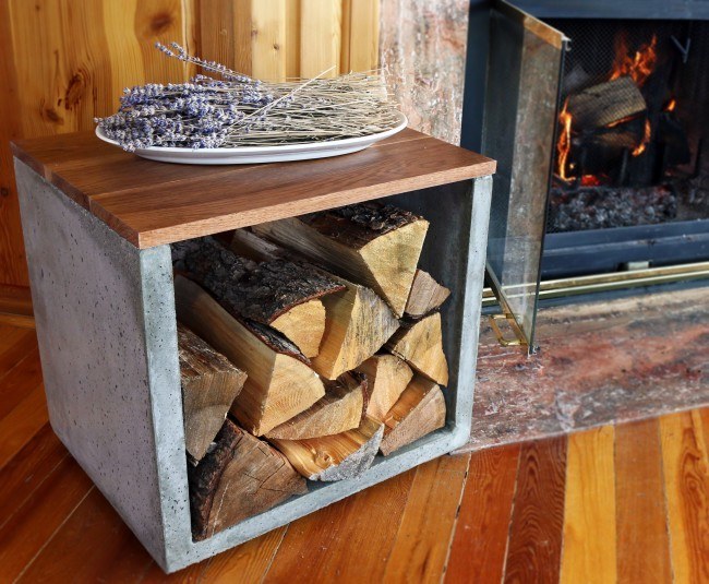How to Make a Concrete Log Holder