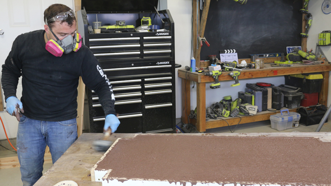 Vibrating Concrete Counter