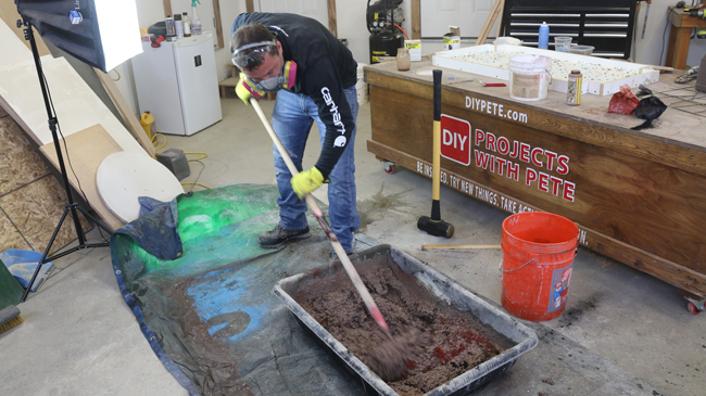 How to color concrete