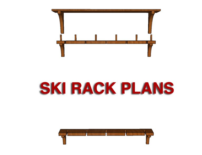 DIY Ski Rack Project with Free Plans