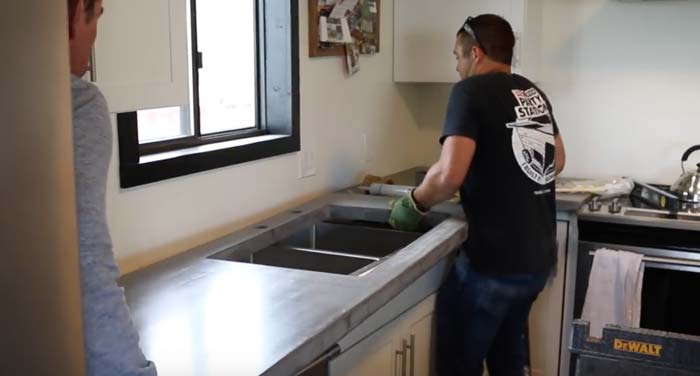 how to install concrete countertops