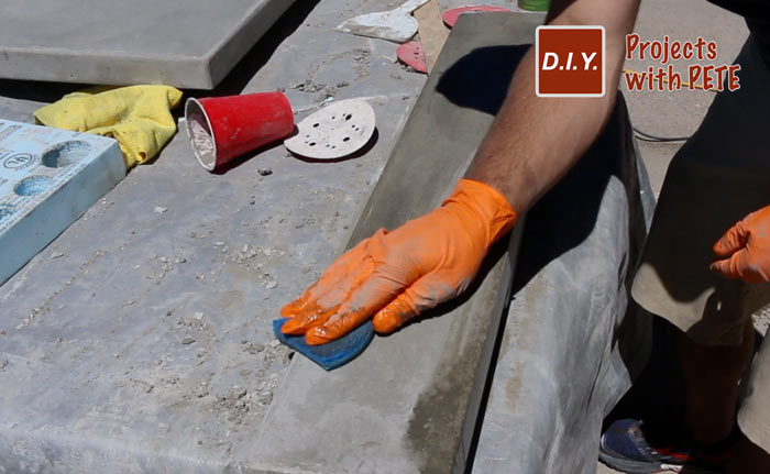 how to make concrete countertops for an outdoor kitchen