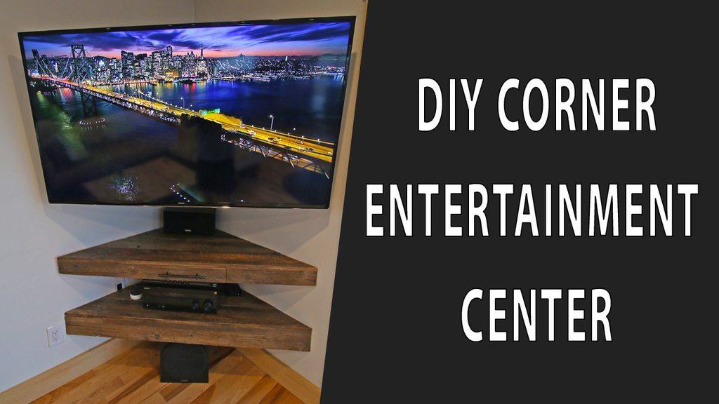 Corner entertainment center
