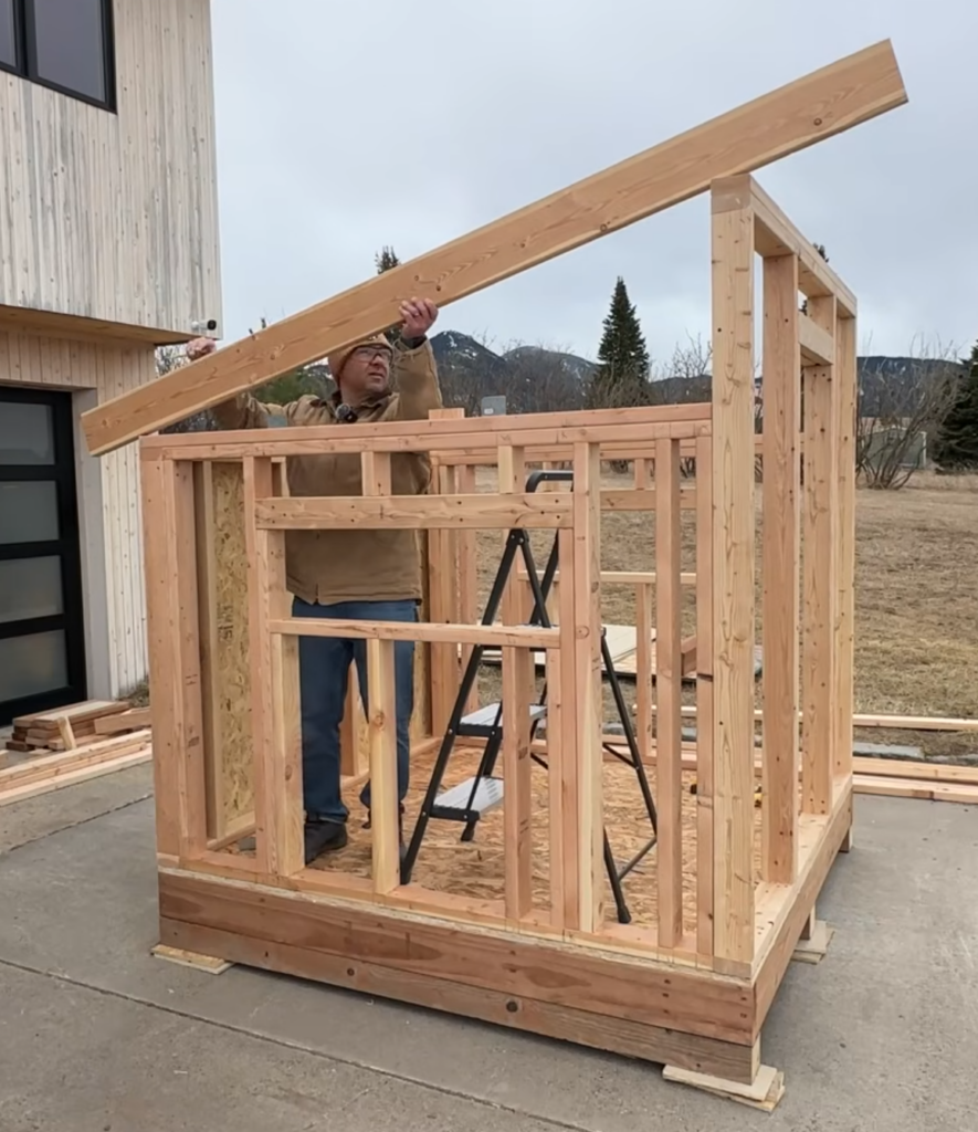 lean to roof install 